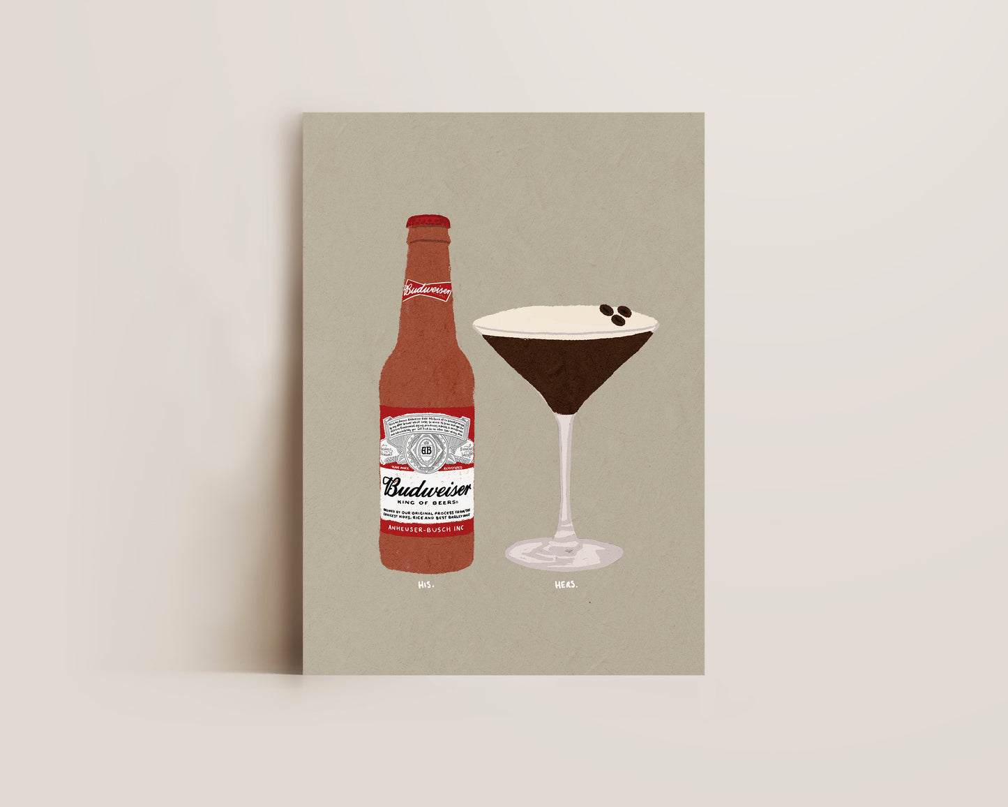 Budweiser & Espresso Martini Print