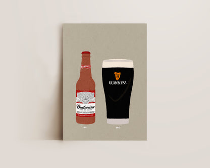 Budweiser & Guinness Print