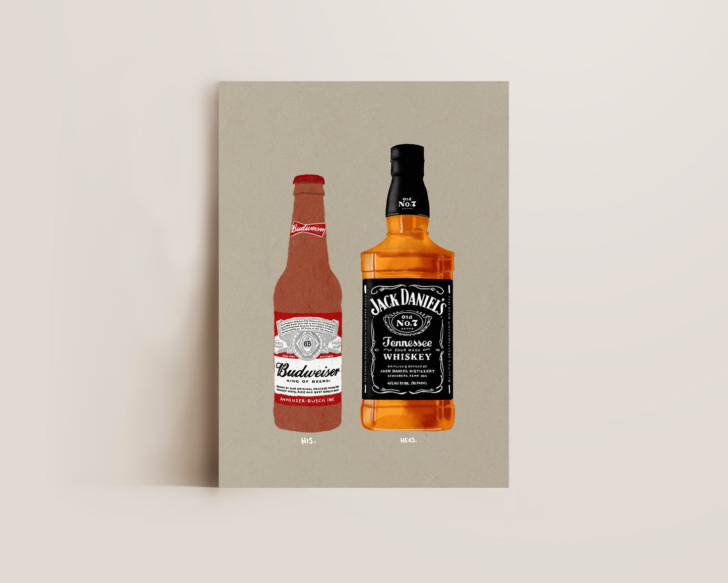 Budweiser & Jack Daniel's Print