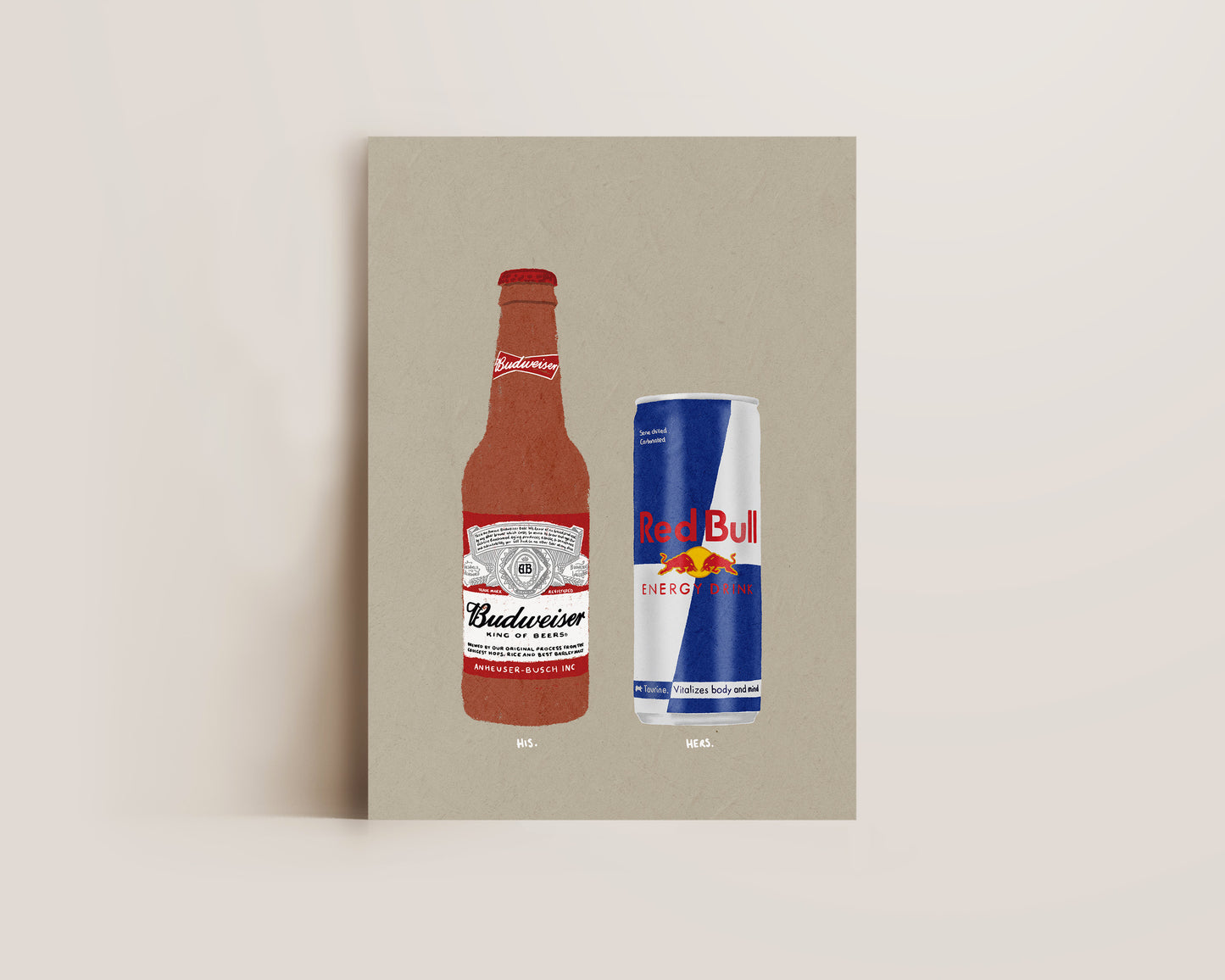 Budweiser & Red Bull Print