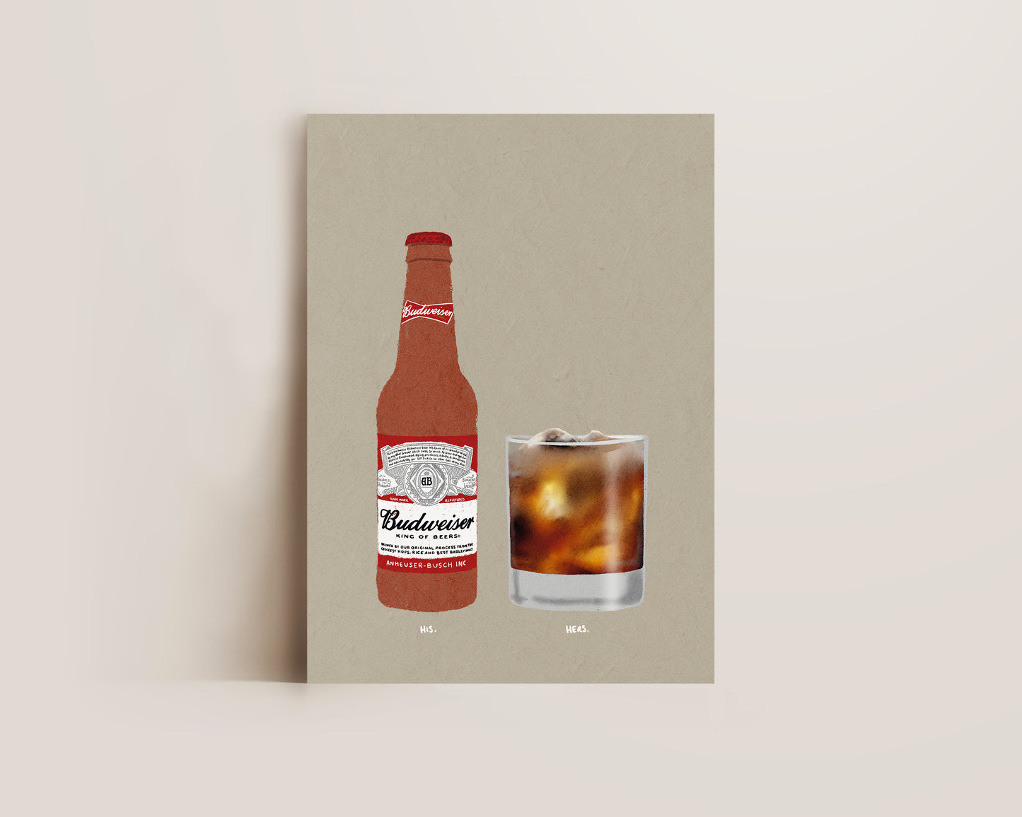 Budweiser & Havana Rum Coke Print