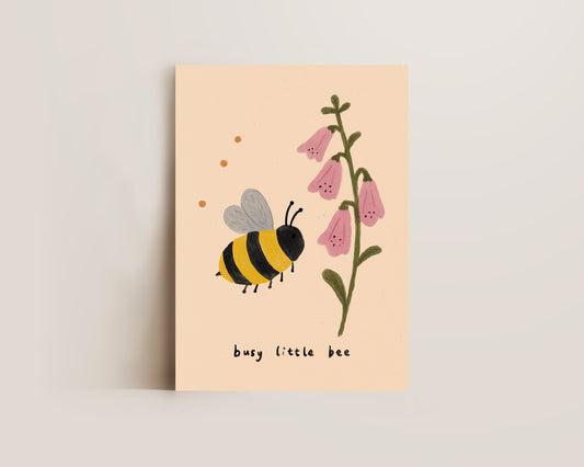 Busy Little Bee Print