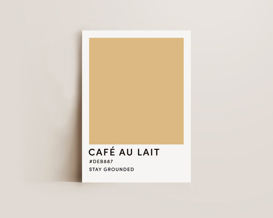 Cafe Au Lait Print