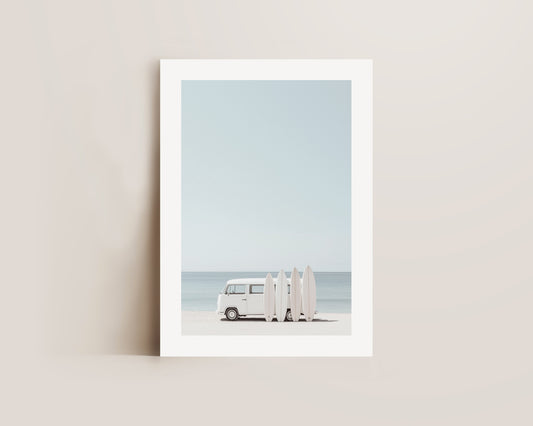 Camper Van Surf Print