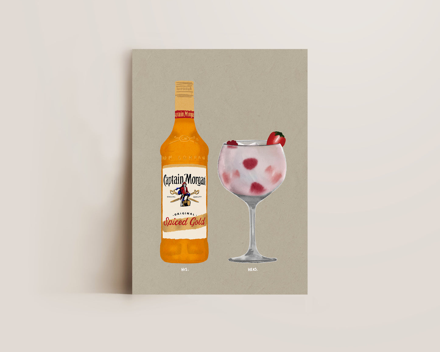 Spiced Rum & Pink Gin Print