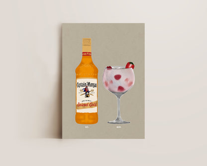 Spiced Rum & Pink Gin Print