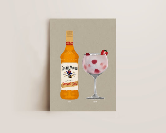 Spiced Rum & Pink Gin Print