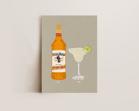 Spiced Rum & Margarita Print