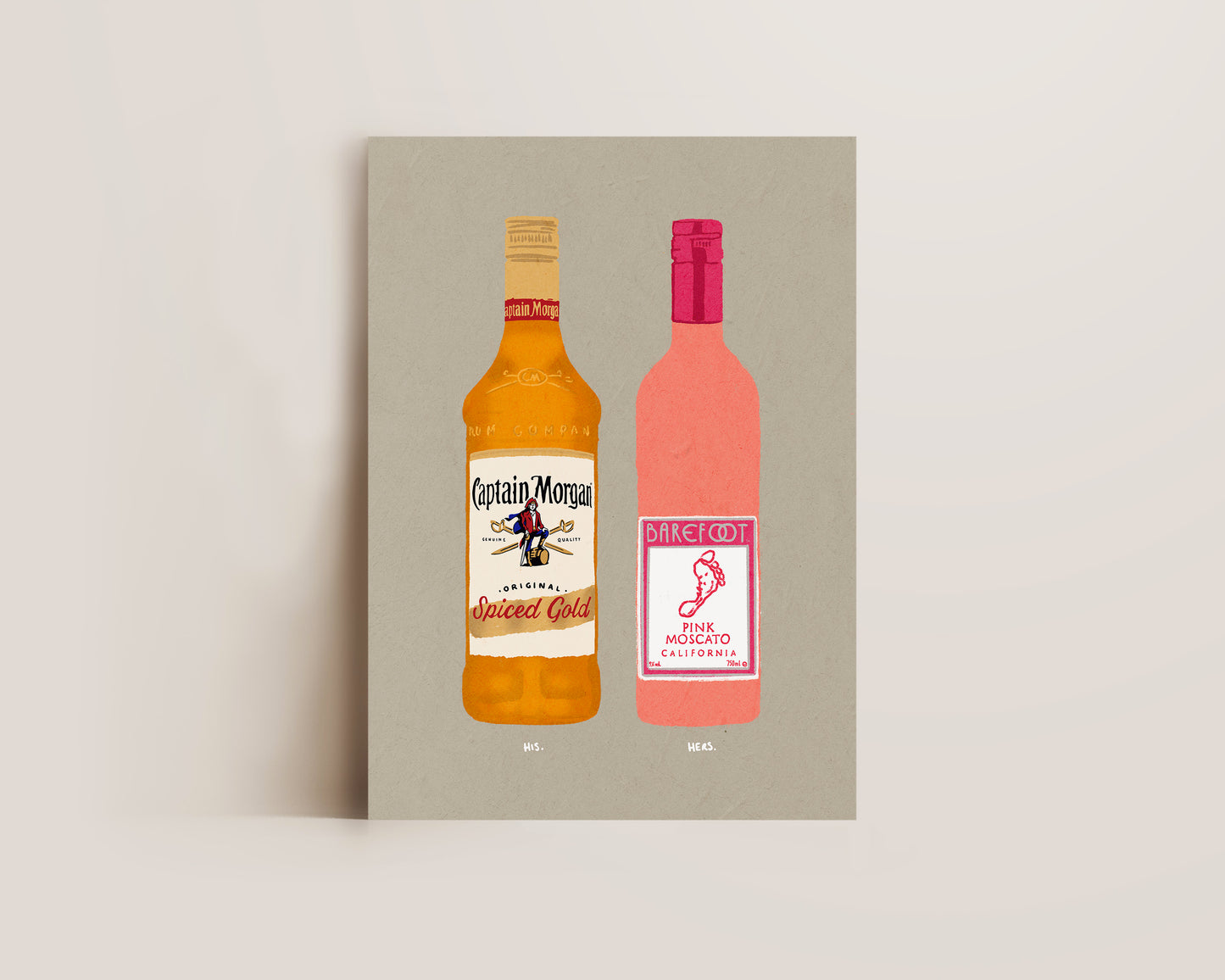 Spiced Rum & Pink Moscato Print