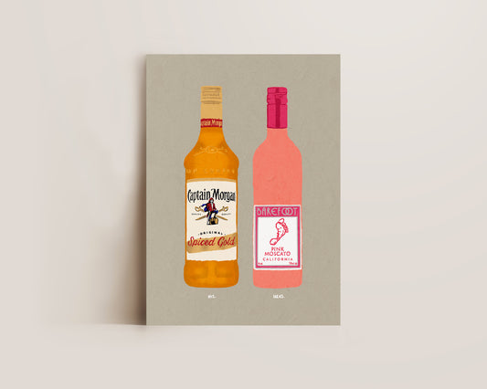 Spiced Rum & Pink Moscato Print