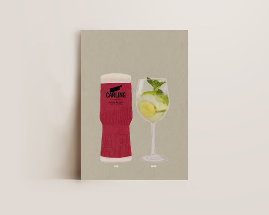 Carling Snakebite & Hugo Spritz Print