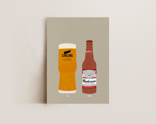 Carling & Budweiser Print