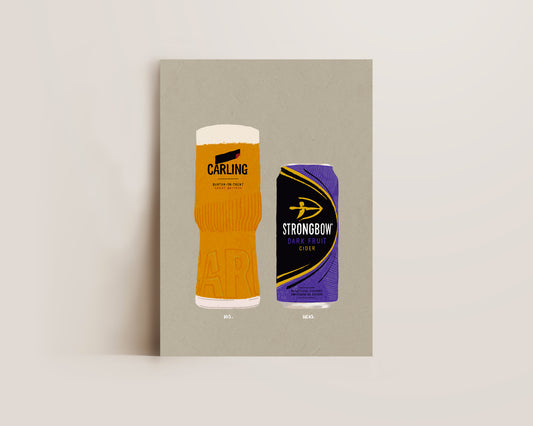Carling & Strongbow Dark Fruits Print