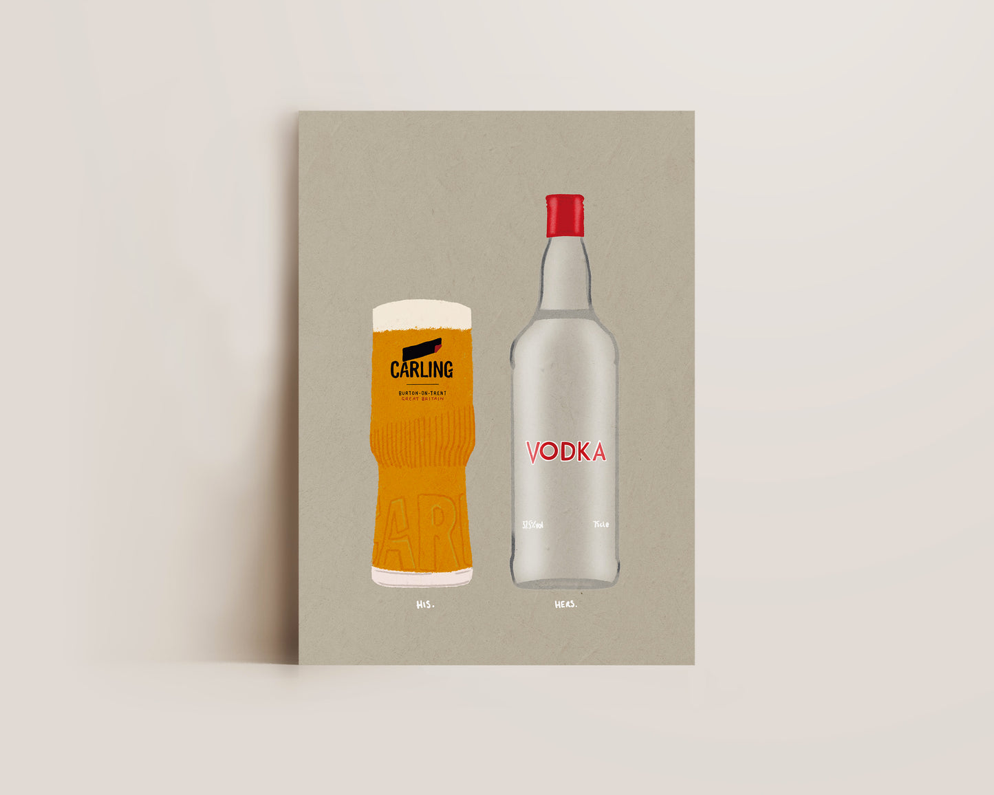 Carling & Vodka Print