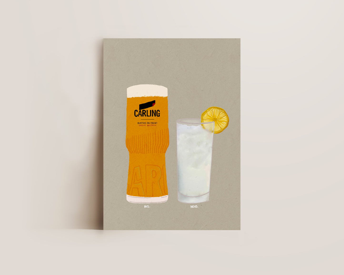 Carling & Vodka Lemonade Print