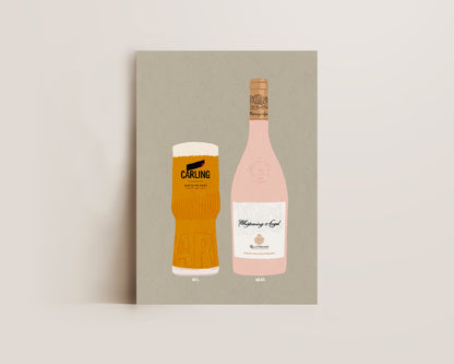 Carling & Whispering Angel Print