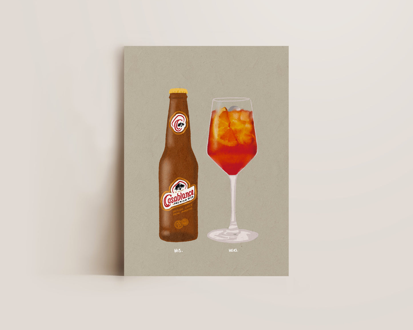 Casablanca Lager & Aperol Spritz Print