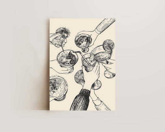 Cheers Wall Art Print