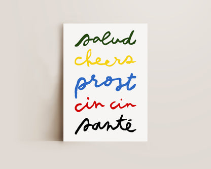 Cheers Languages Print