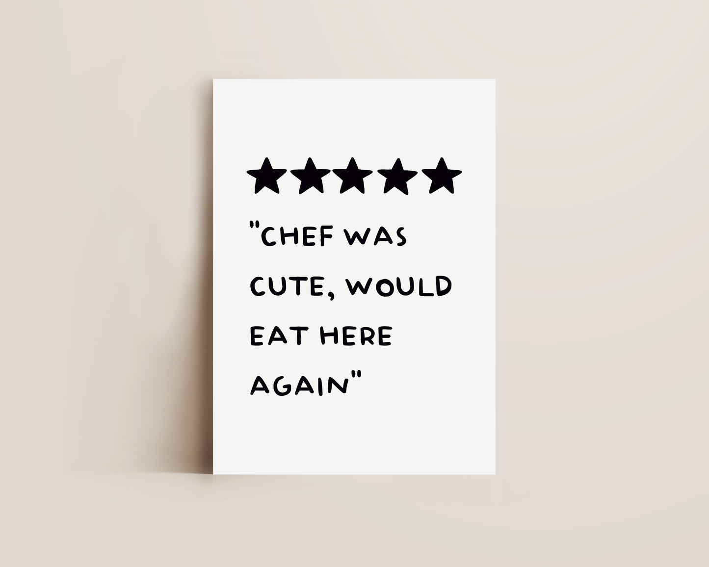 Chef Was Cute Print