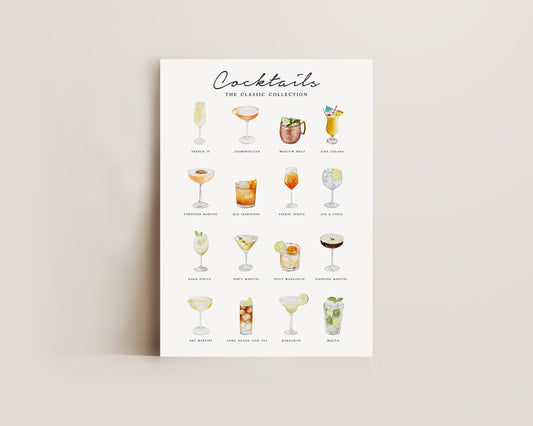 Cocktail Menu Print