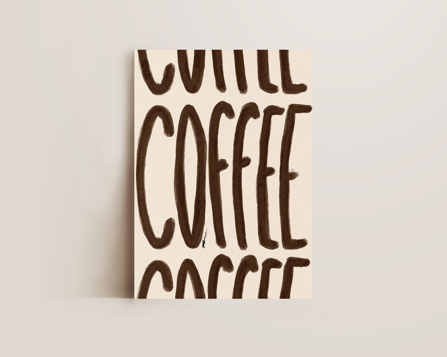 Brown Coffee Print