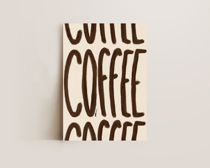 Brown Coffee Print