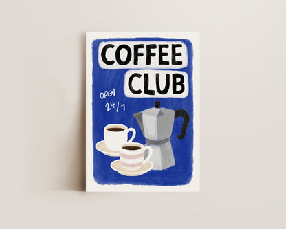 Coffee Club 24/7 Blue Print