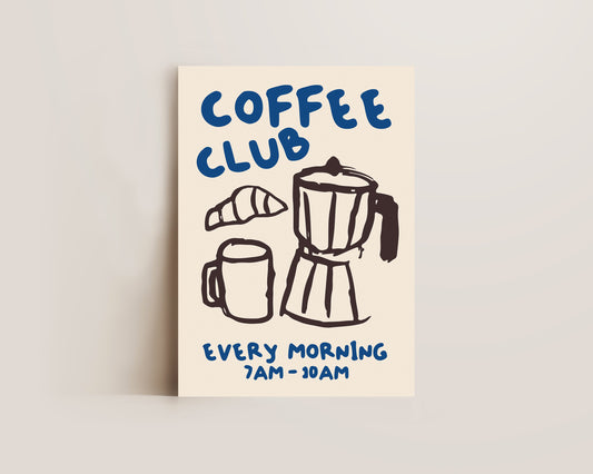 Coffee Club Print