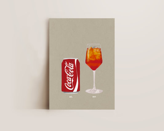 Coke & Aperol Spritz Print