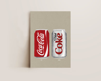 Coke & Diet Coke Print