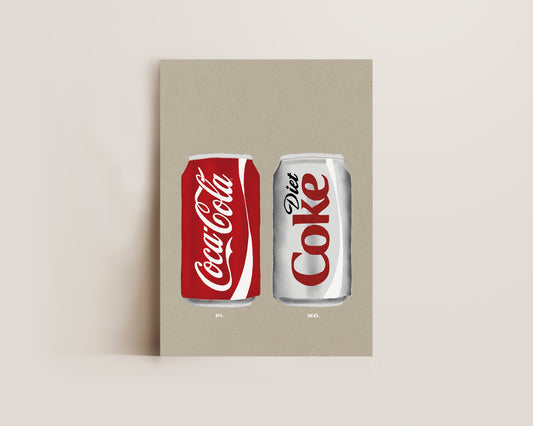 Coke & Diet Coke Print