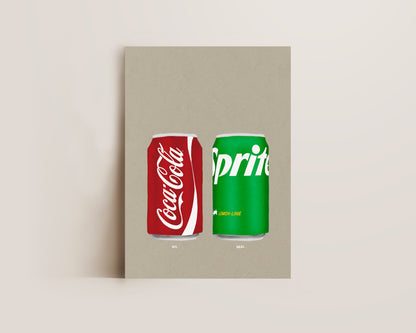 Coke & Sprite Print