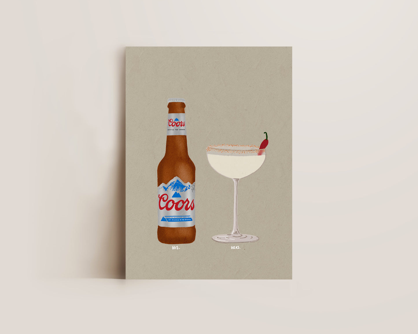 Coors Light & Spicy Marg Print