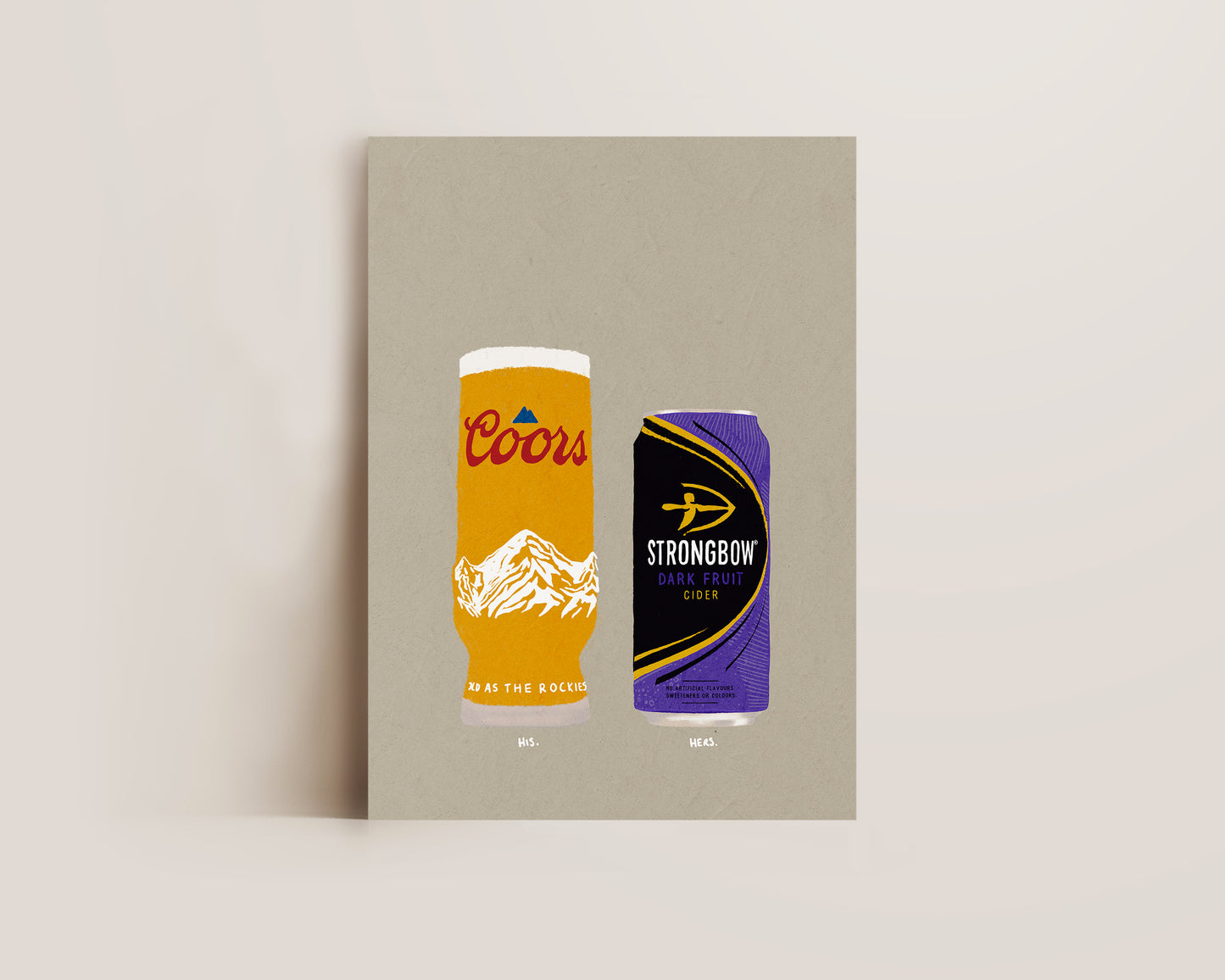 Coors & Strongbow Dark Fruits Print