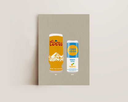 Coors & High Noon Pineapple Print