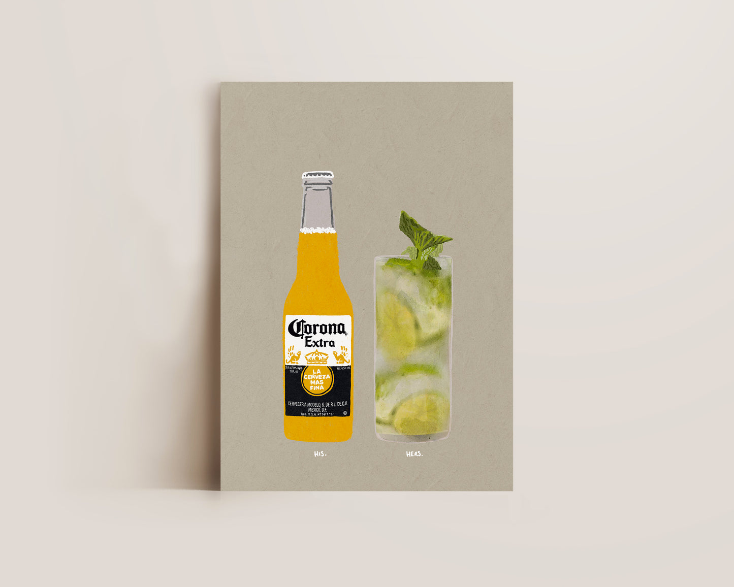 Corona & Mojito Print