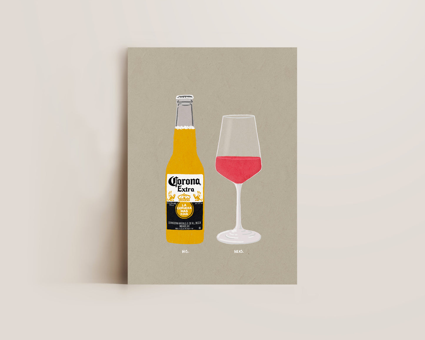 Corona & Rose Print