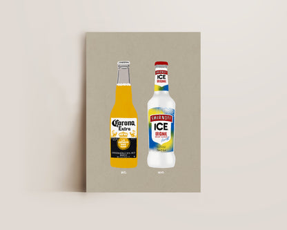 Corona & Smirnoff Ice Print