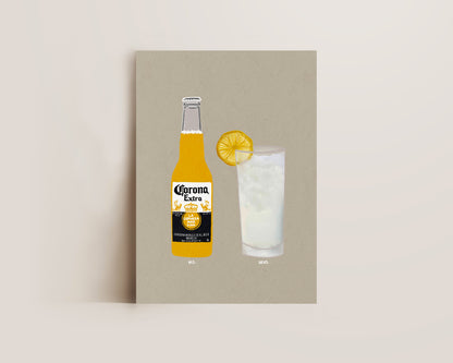 Corona & Vodka Lemonade Print