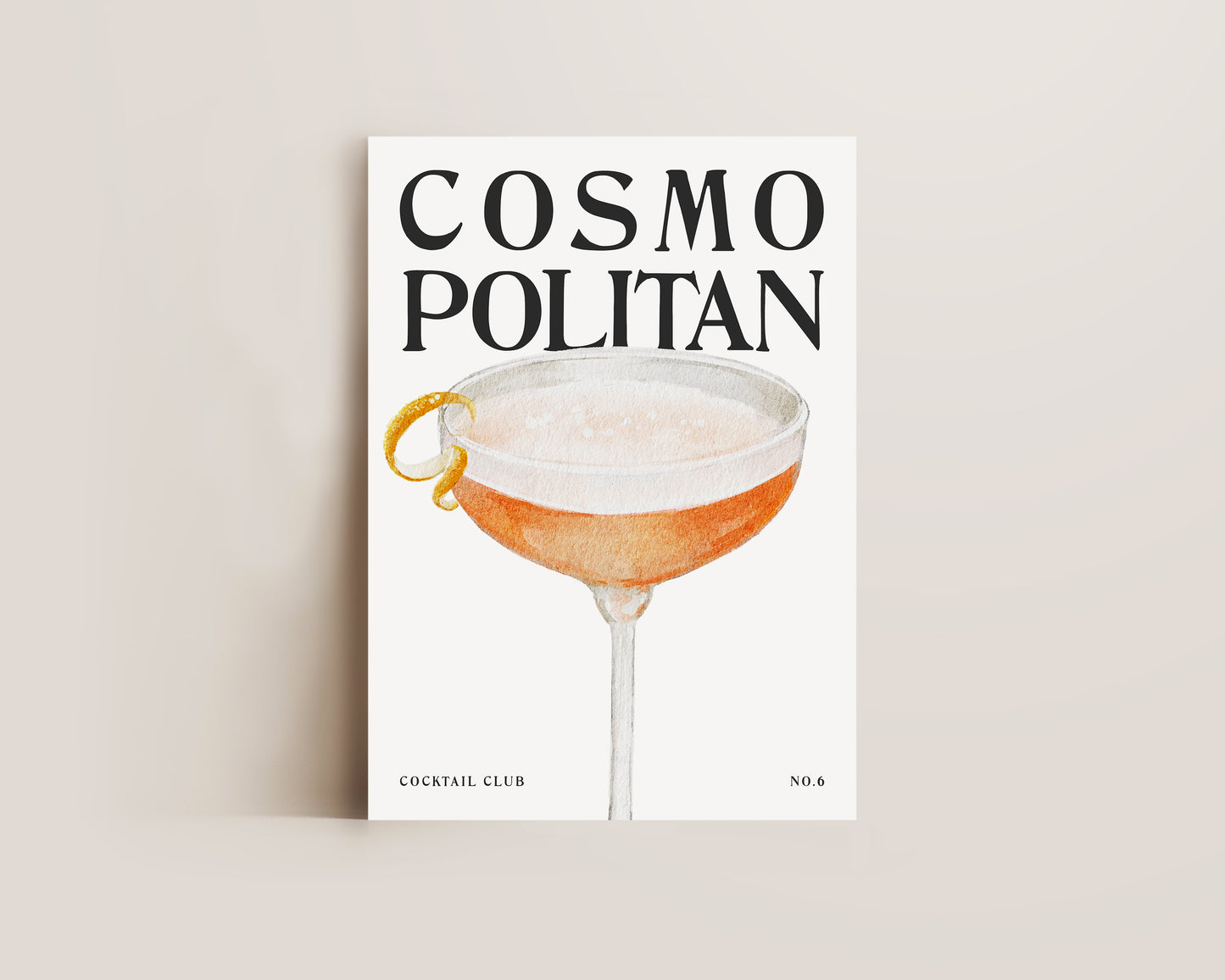 Cosmopolitan Cocktail Print