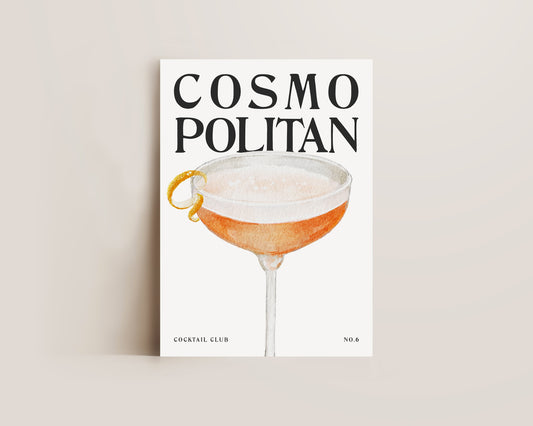 Cosmopolitan Cocktail Print
