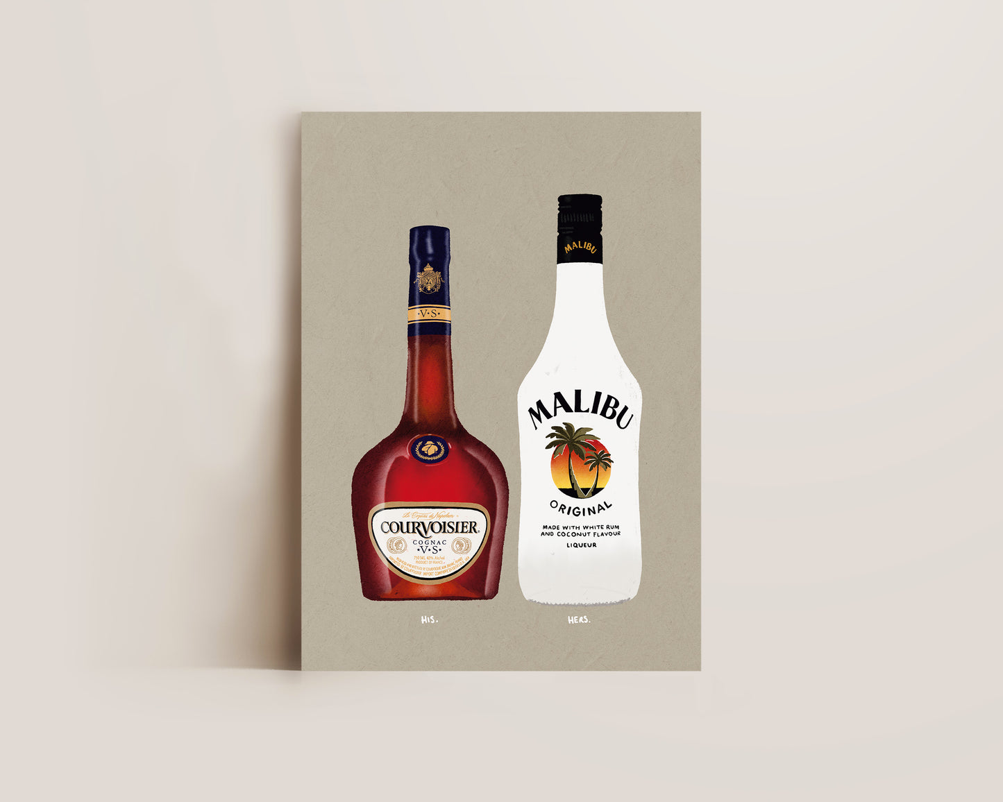 Courvoisier & Malibu Print