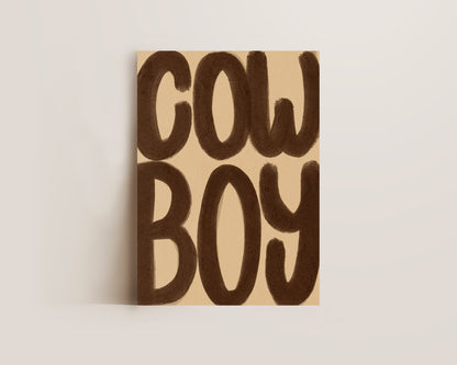 Cowboy Print