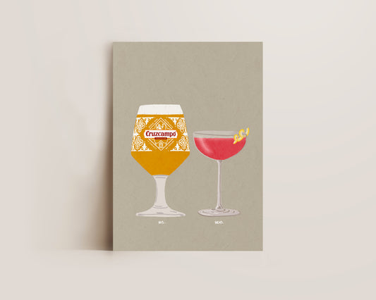 Cruzcampo & Cosmopolitan Print