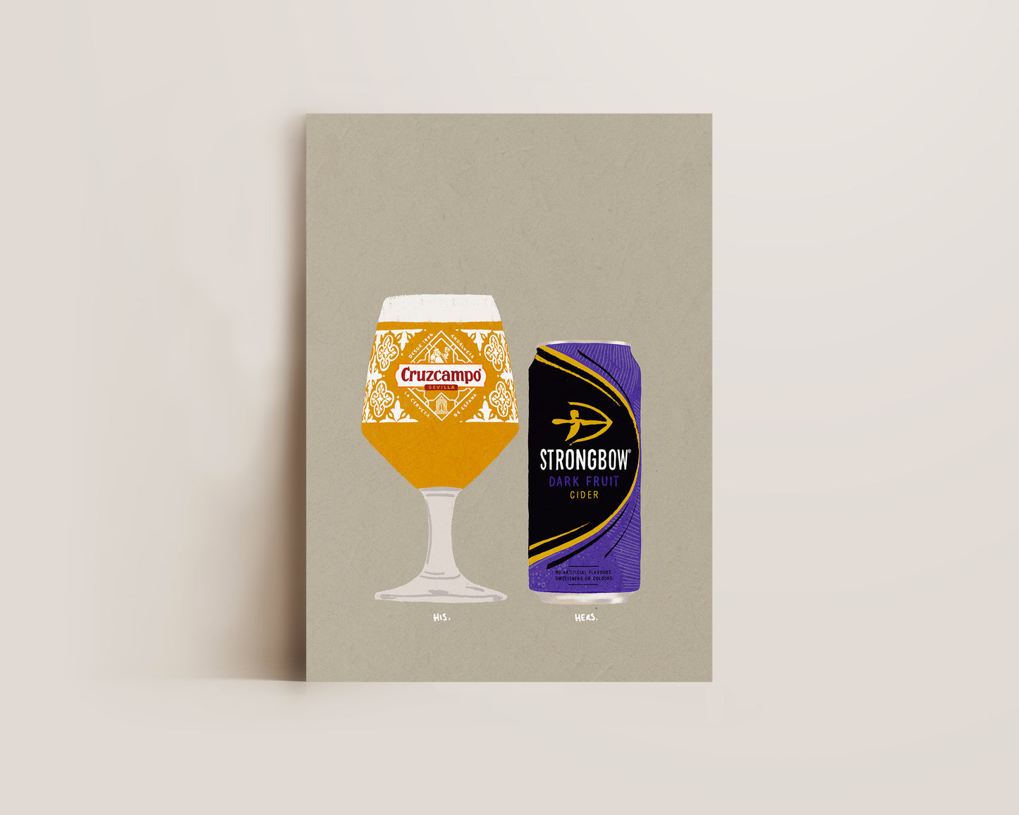 Cruzcampo & Strongbow Dark Fruits Print