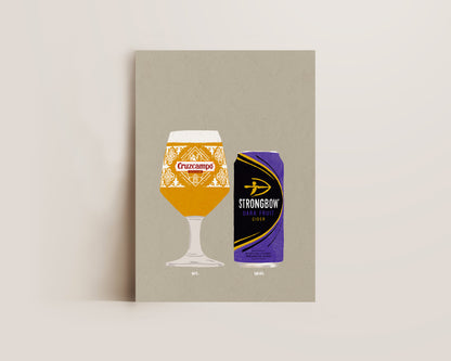 Cruzcampo & Strongbow Dark Fruits Print