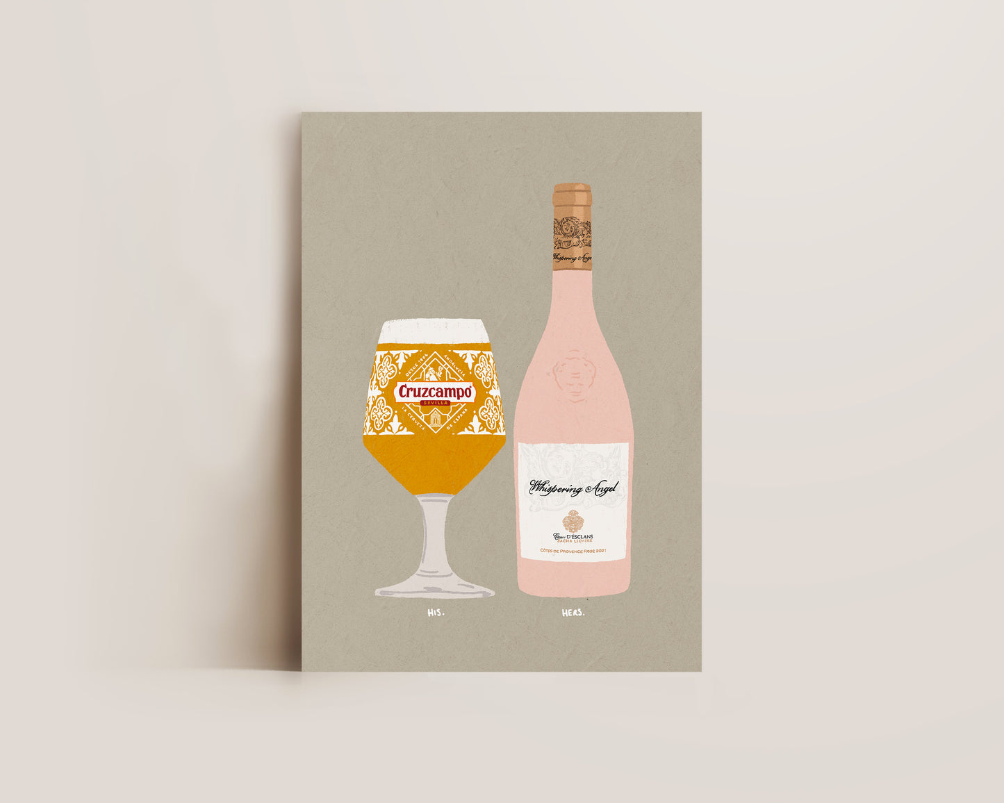 Cruzcampo & Whispering Angel Print