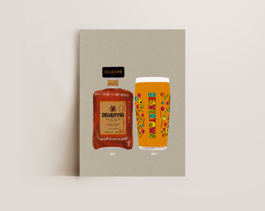 Disaronno & Neck Oil Print