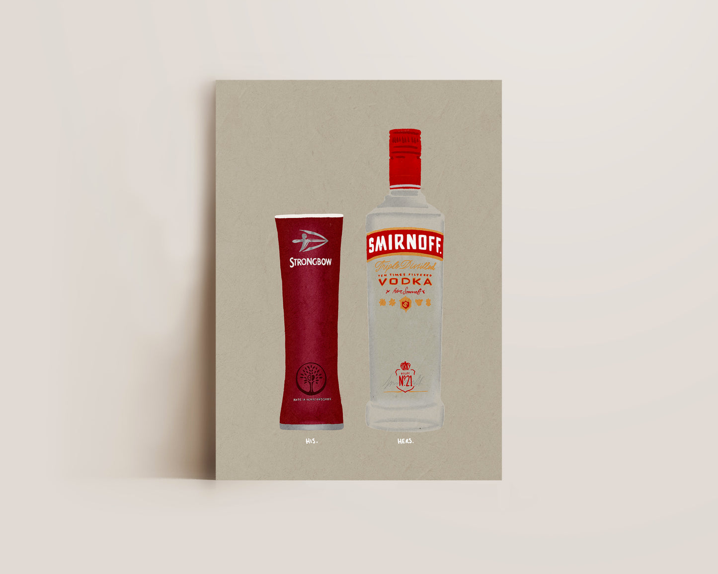 Dark Fruits Pint & Smirnoff Vodka Print
